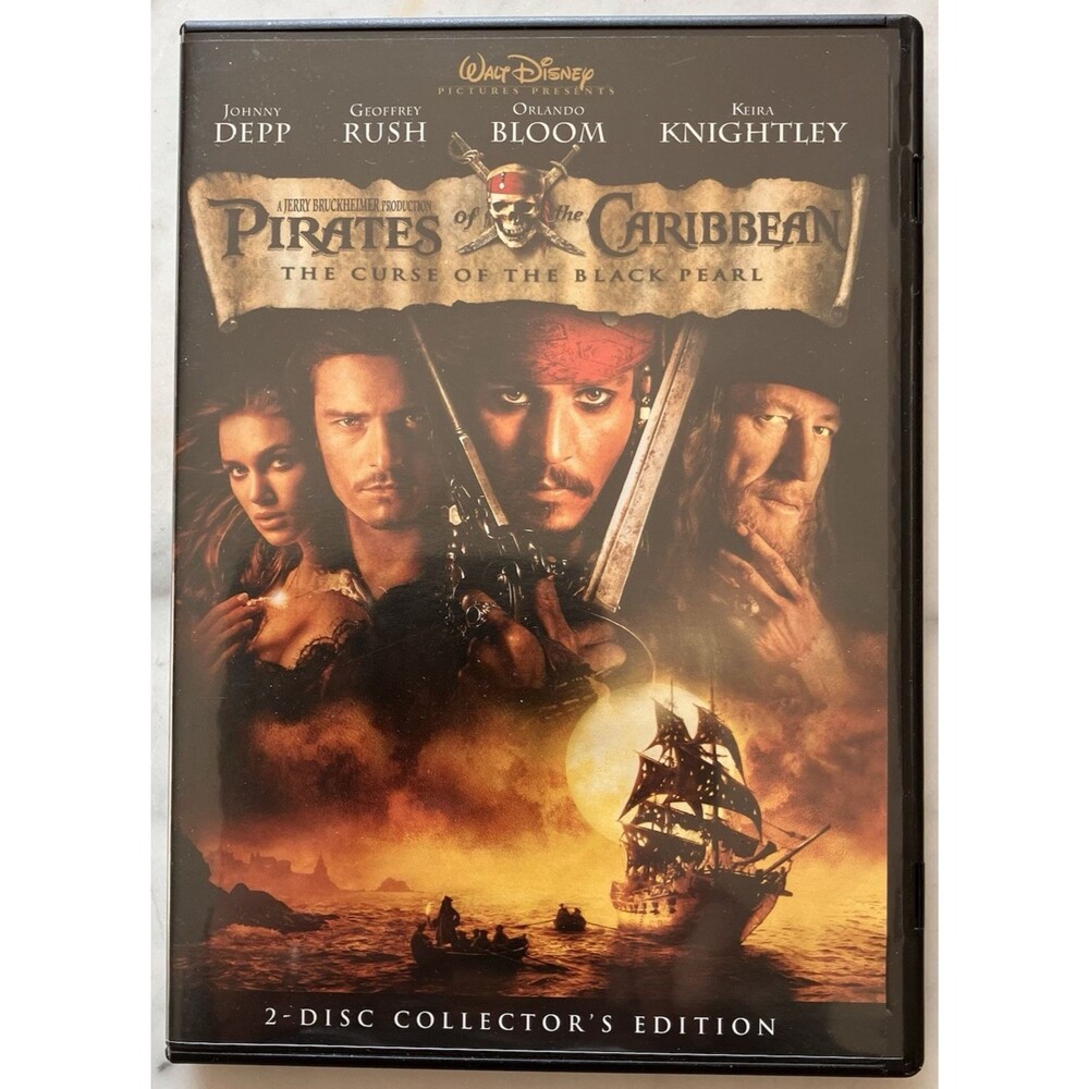 PIRATES OF THE CARIBBEAN The Curse of the Black Pearl 2 disc DVD Collectors Ed.